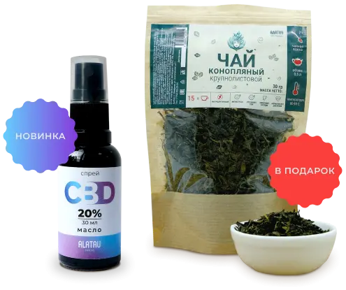 Покупайте CBD-масло и получите чай в подарок!